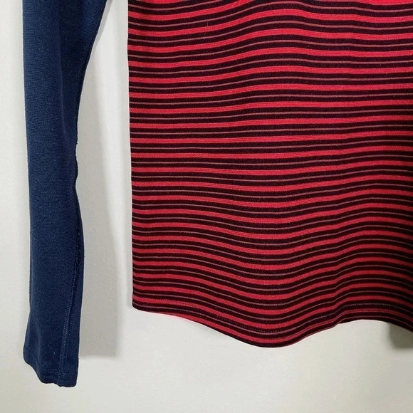 Patagonia Capilene 3 Mid-weight Pullover  In Red Blue Stripe - Picture 8 of 12